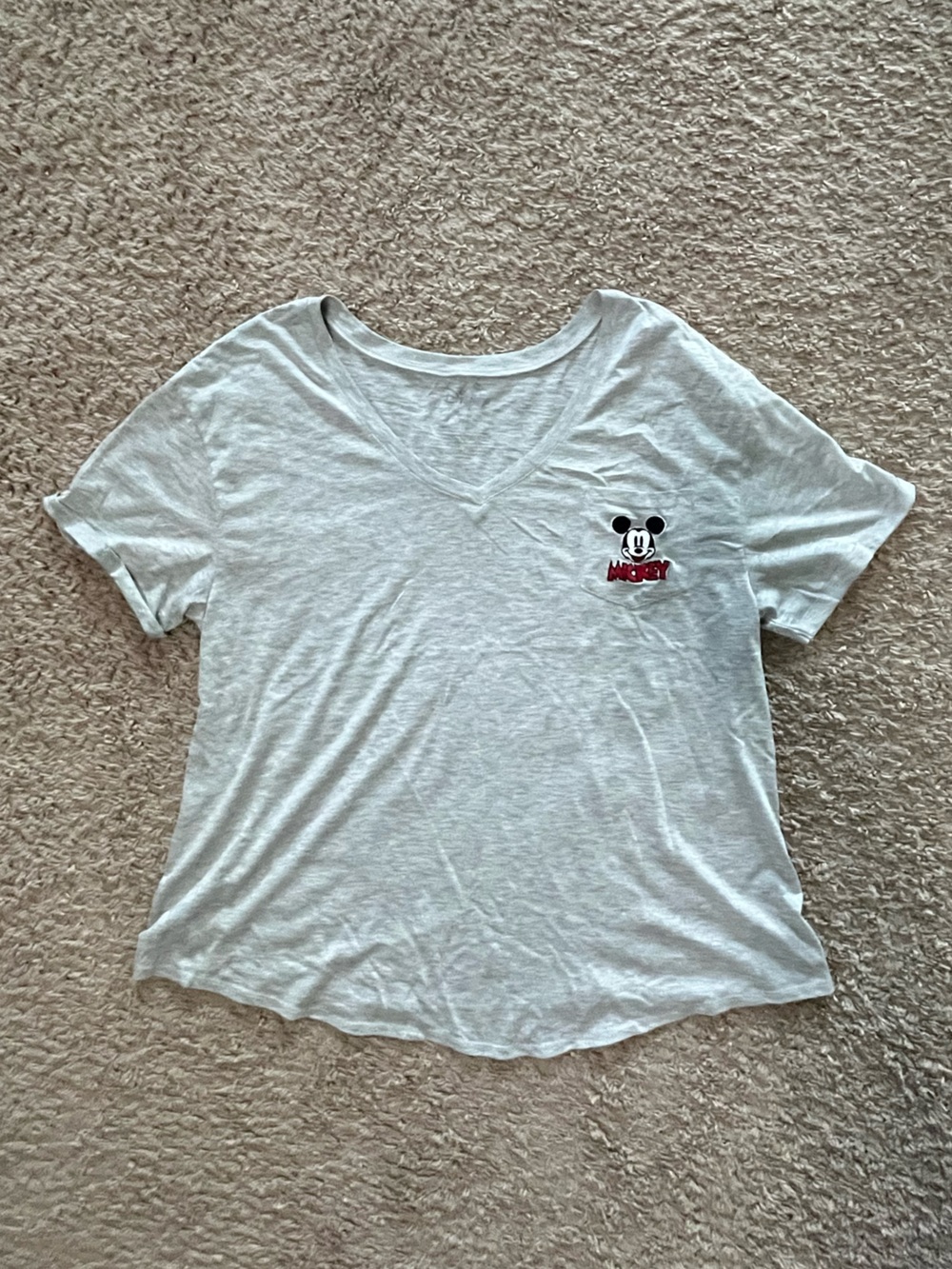 Disney Mickey Mouse V-Neck T-Shirt Women’s 2XL